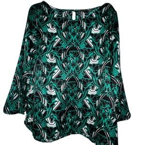 J. Crew Flowey Flowered/Abstract Shirt Sz XL